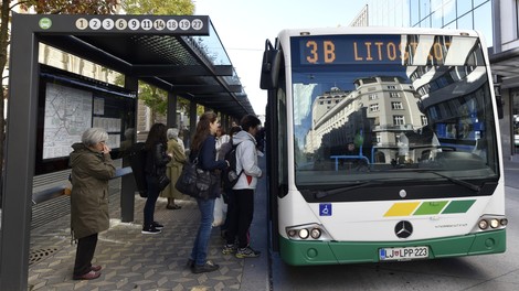 LPP avtobusi MOL Ljubljana validacija vozovnice